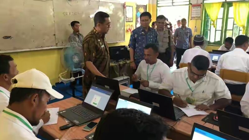 98 Bakal Calon Kades se-Sergai Ikuti Seleksi Ujian Tertulis Metode CAT