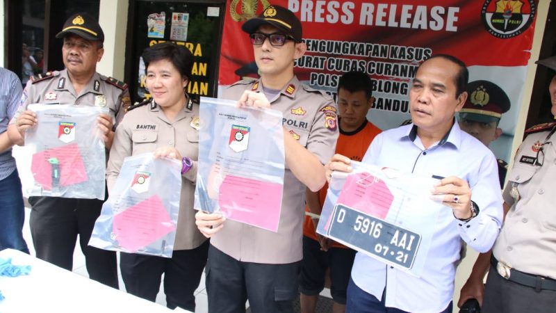 Polsek Cobong Ekspos Kasus Pencurian Sepeda Motor di Areal Parkir Kampus dan Rumah Sakit