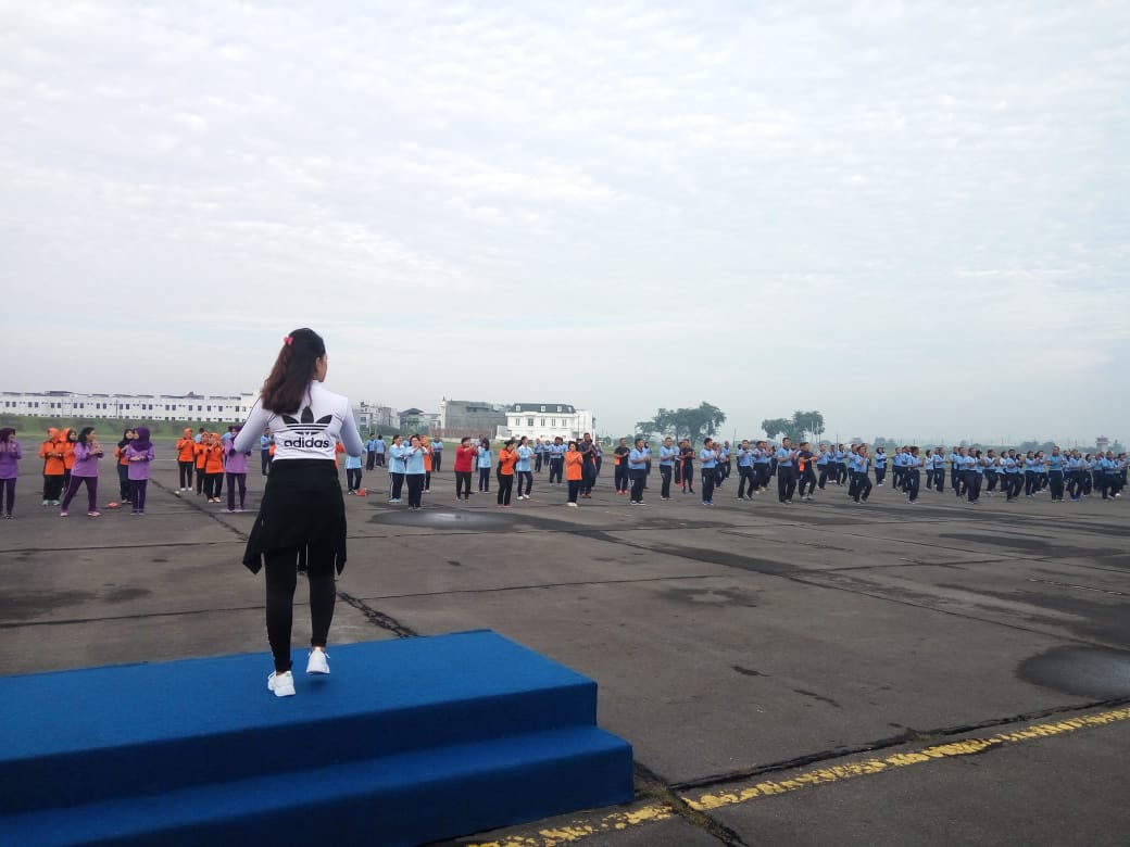 Tingkatkan Solidaritas dan Soliditas, TNI AU di Medan Olah Raga Bersama