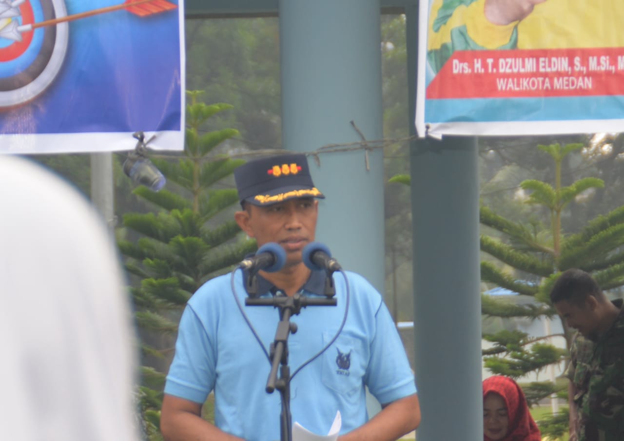 Danlanud Soewondo Buka Secara Resmi Pertandingan Olah Raga Panahan