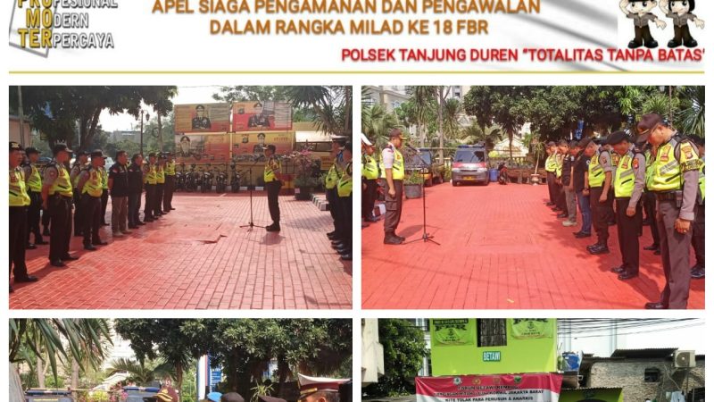Jajaran Polsek Tanjung Duren Melakukan Apel Siaga Pengamanan