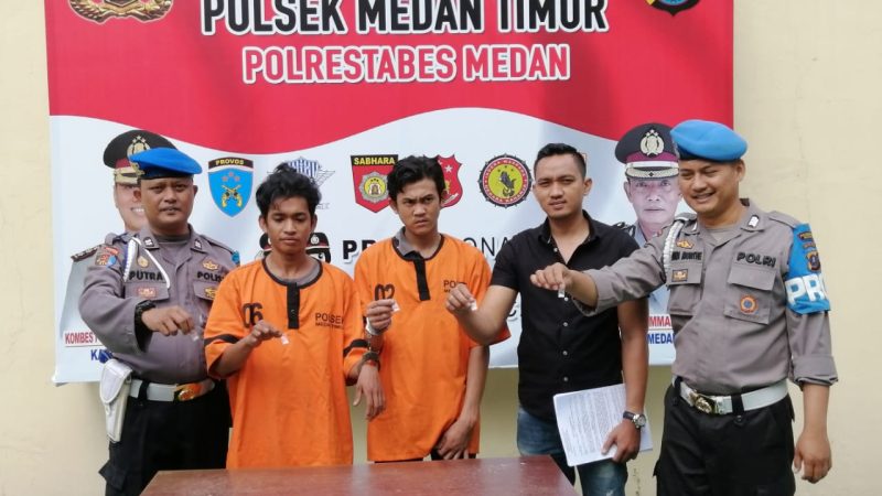 Edarkan Sabu-sabu, Dua Pemuda Tak Punya Kerjaan Tetap di Sergap Unit Reskrim Polsek Medan Timur