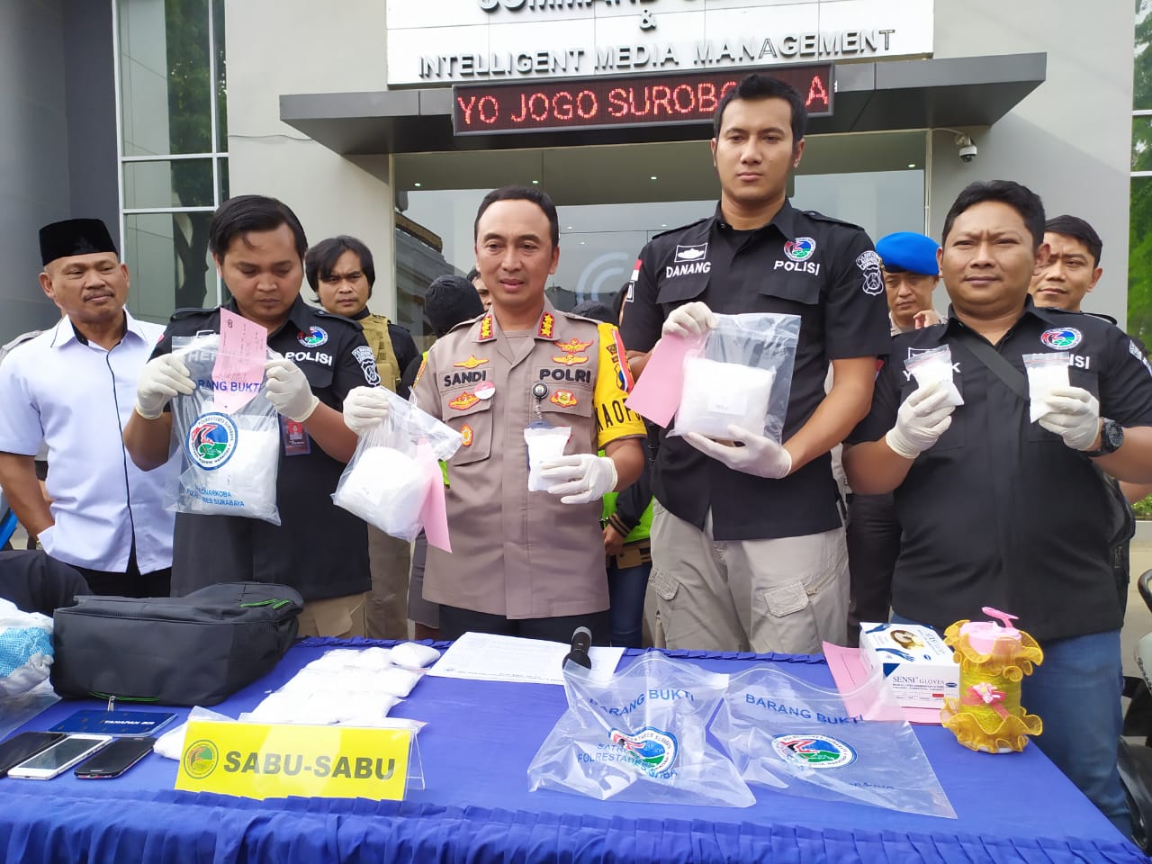 4,7 Kilo gram Sabu-sabu, Gagal Beredar di Surabaya