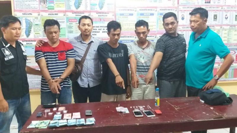 Polsek Bosar Maligas Amankan 3 Pelaku Penyalahgunaan Narkotika Jenis Sabu