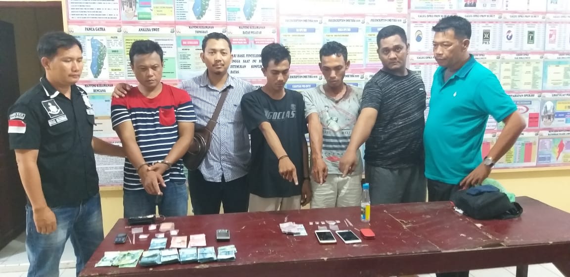 Polsek Bosar Maligas Amankan 3 Pelaku Penyalahgunaan Narkotika Jenis Sabu