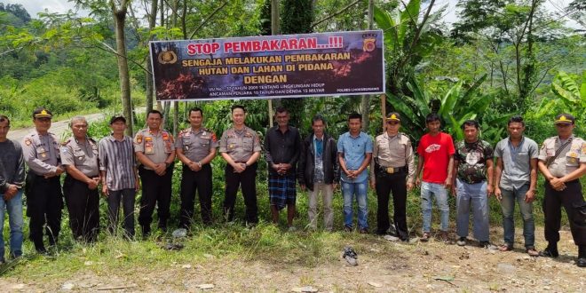 Cegah Karhutlah, Polres Lhokseumawe Lakukan Sosialisasi Kepada Masyarakat