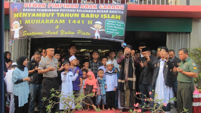 Bhabinkamtibmas Nambojaya Menghadiri Acara Santunan Anak Yatim
