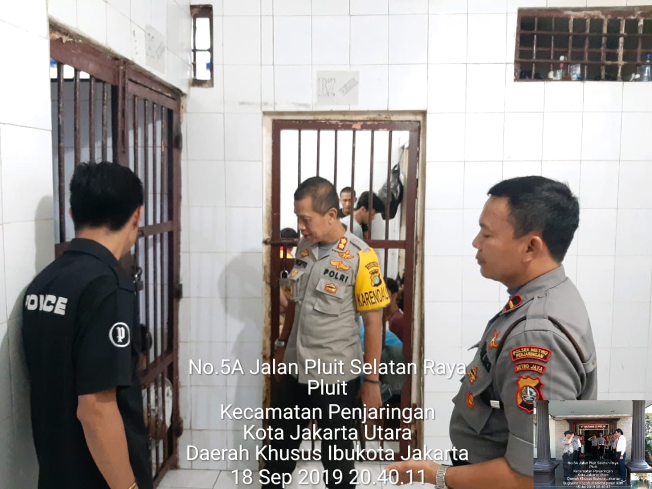 Pamenwas, Kabag Ops Polres Metro Jakarta Utara Melakukan Kontrol Sidak ke Polsek Metro Penjaringan