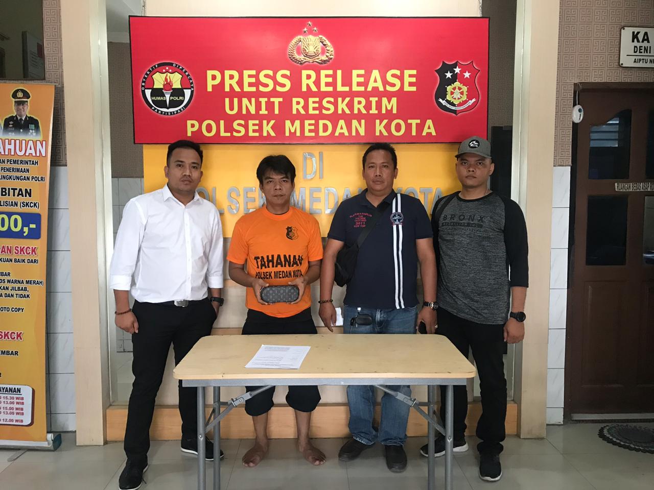 Kerab Beraksi di Wilkum Polsek Medan Kota, Pelaku Curas di Tangkap