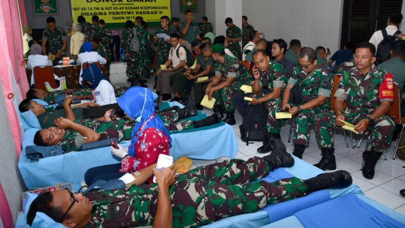 Setetes Darah Prajurit Kodam IV Selamatkan Jiwa Seseorang