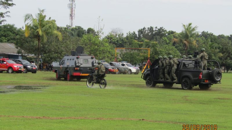 Simulasi Antisipasi Kantor Gubernur Sumut di Bom Teroris