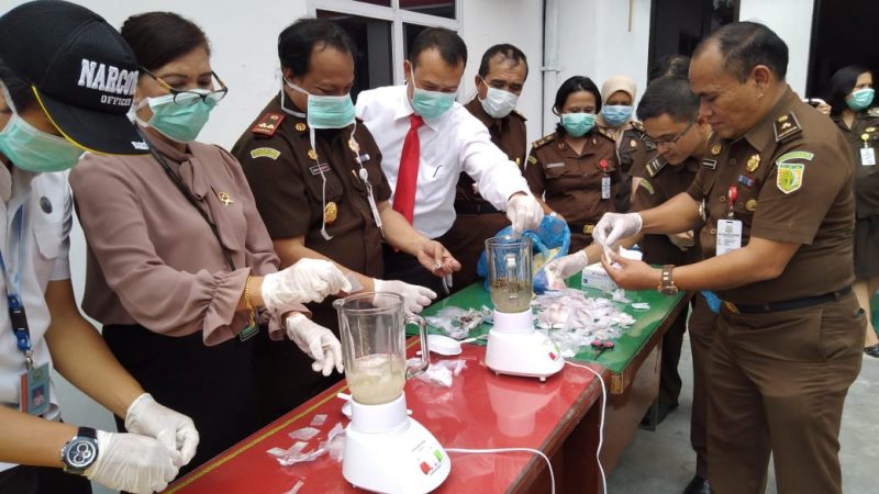 Kejari Asahan Musnahkan Barang Bukti Narkotika
