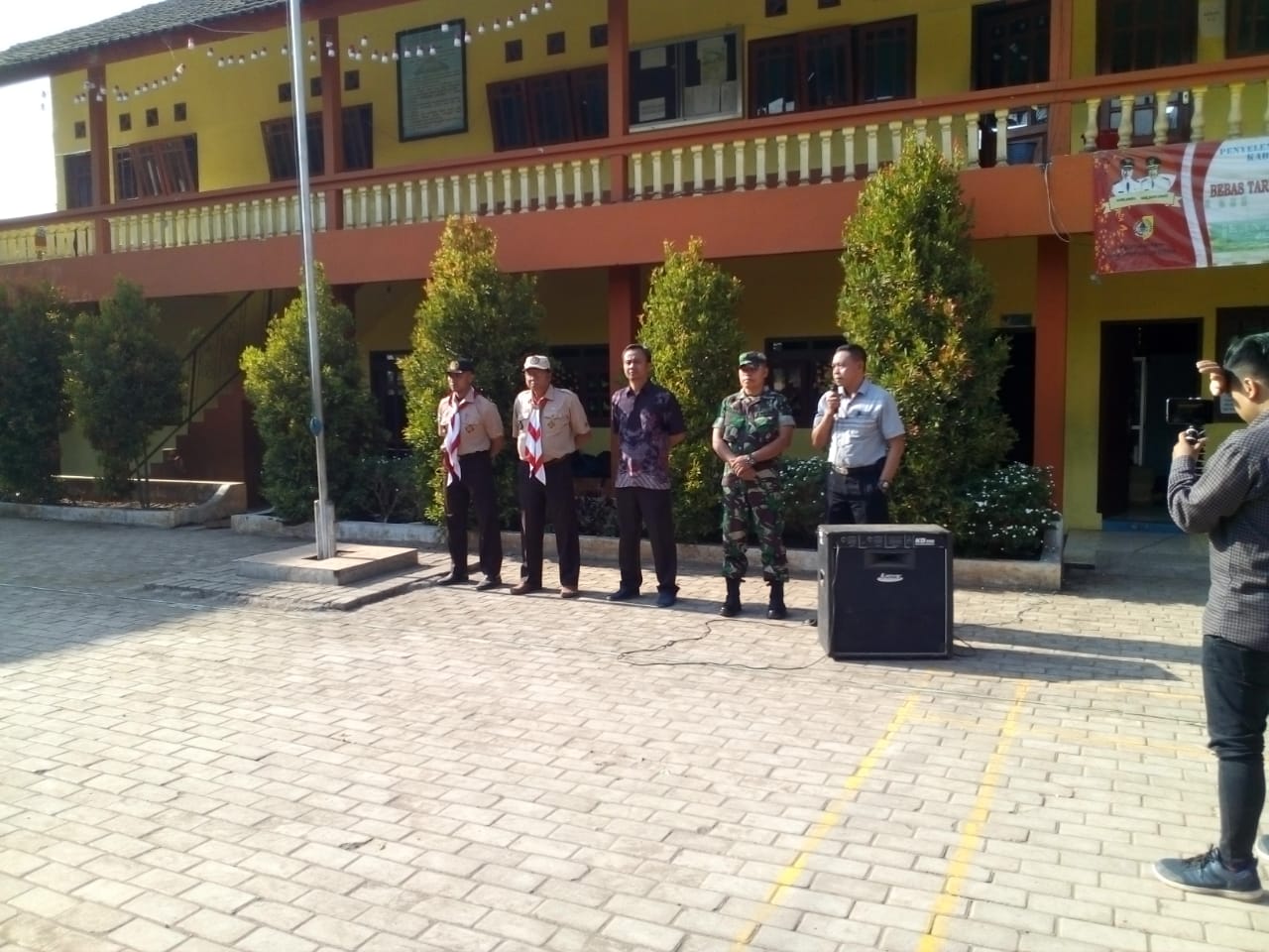 Kepala Staf Kodim 0824/Jember Berikan Wawasan Kebangsaan Kepada Pramuka Saka Wira Kartika SMP/SMA Argopuro Panti