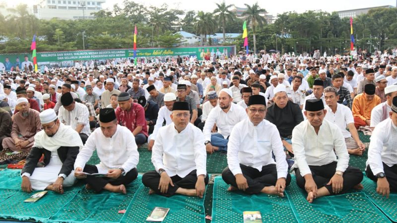 GALERY FOTO ” Pelaksanaan  Shalat Idul Adha 1440 H” di Lapangan Merdeka Medan