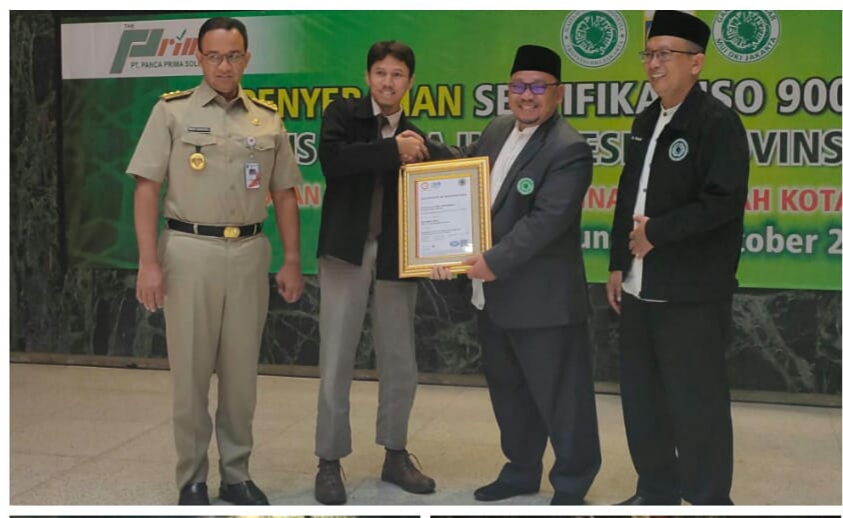 MUI Provinsi DKI Jakarta Diakhir Tahun 2019, Menerima Sertifikat ISO 9001:2015 Dari Direktur Lembaga Sertifikasi Mutu Indonesia
