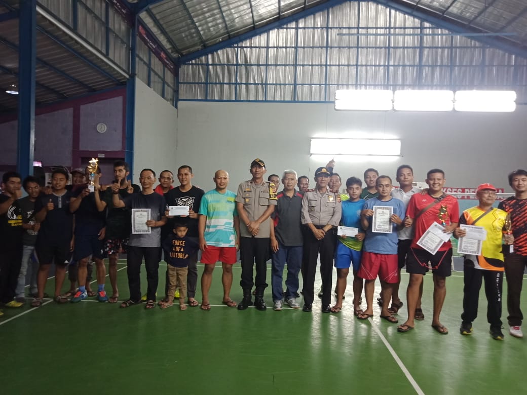 Wakapolres Ciamis Resmi Menutup Kegiatan Turnamen Bulutangkis Kejurkab 2019