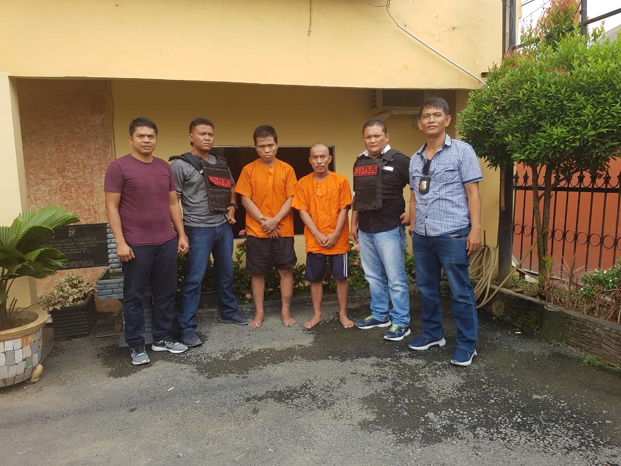Todong Penumpang KUPJ Yang Baru Tiba ,  Wendi dan Reza di Ringkus Pegasus Polsek Patumbak