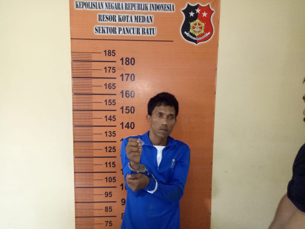 Kantongi Sabu-sabu, Warga Durin Jangak di Ringkus Pegasus Polsek Pancur Batu