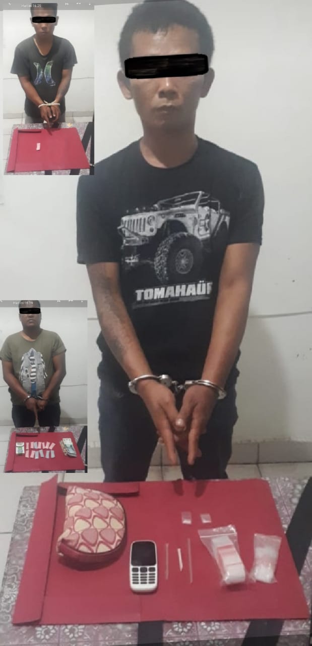 3 Pria Pengedar Sabu Diringkus Satres Narkoba Polres Karo