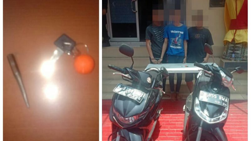 Unit Reskrim Polsek Tanjung Duren, Jakarta Barat, Menangkap Tiga Pelaku Pencurian Motor