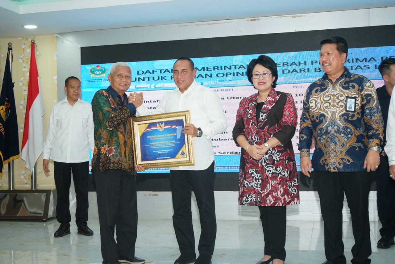 Kemenkeu RI Berikan Penghargaan Kepada Pemkab Asahan