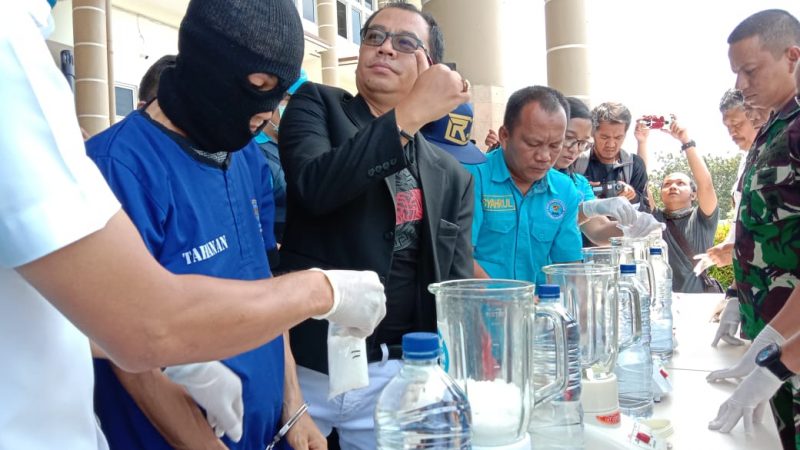Pemusnahan Barang Bukti Sabu 1.600 Gram Dihadiri Dandim 0413/Bangka kolonel Inf Pujud Sudarmanto