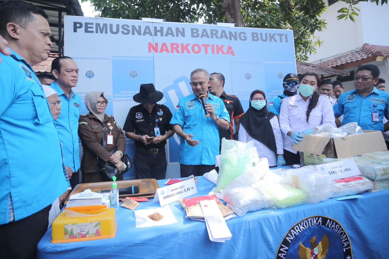 BNN Musnahkan Narkoba Dari Jaringan Sindikat Internasional