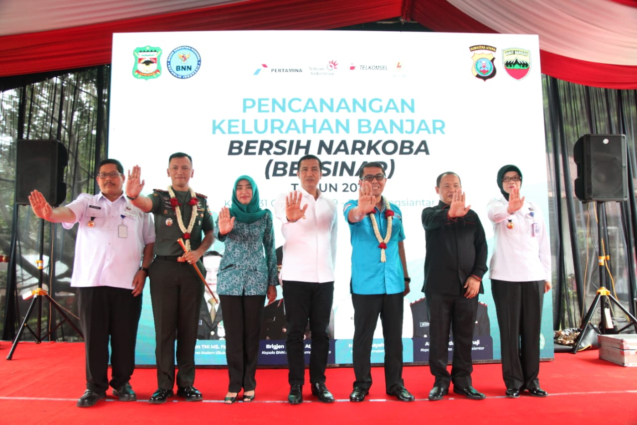 Walikota Siantar dan BNN Sumut Canangkan Kelurahan Banjar Bersih Narkoba