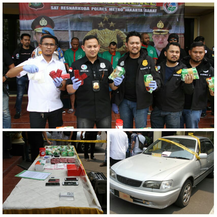 Satres Narkoba Polres Metro Jakarta Barat Amankan 23,6 Kilo Narkoba Jenis Sabu