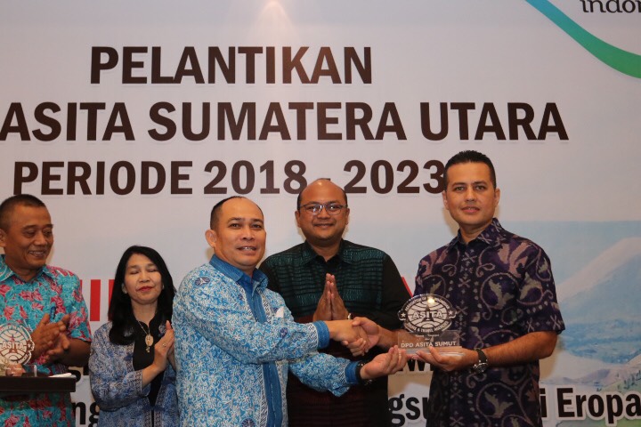 Solahuddin Kembali Dilantik jadi Ketua Asita Sumut