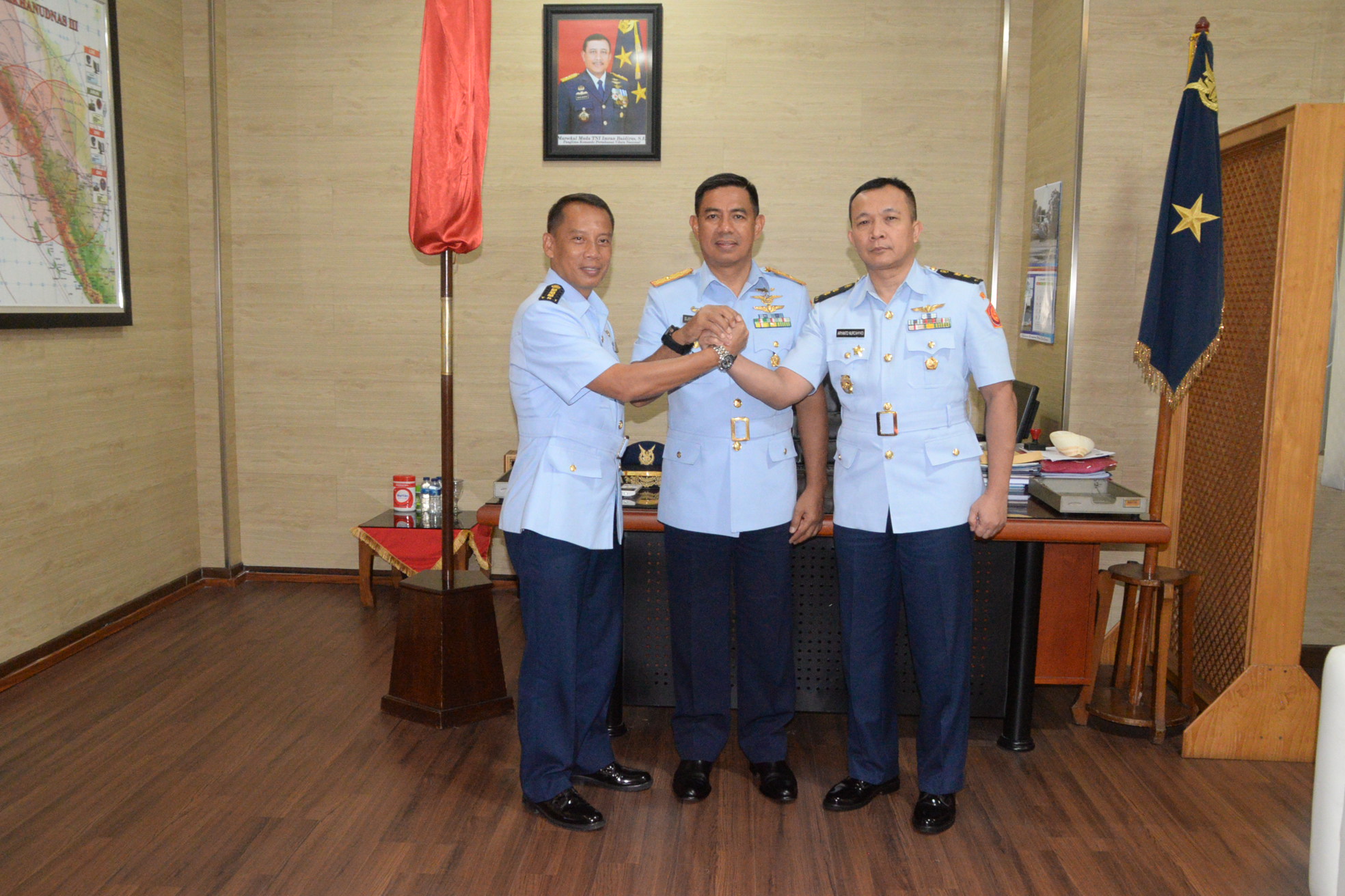 Pangkosek Hanudnas III Pimpin Sertijab Tiga Asisten
