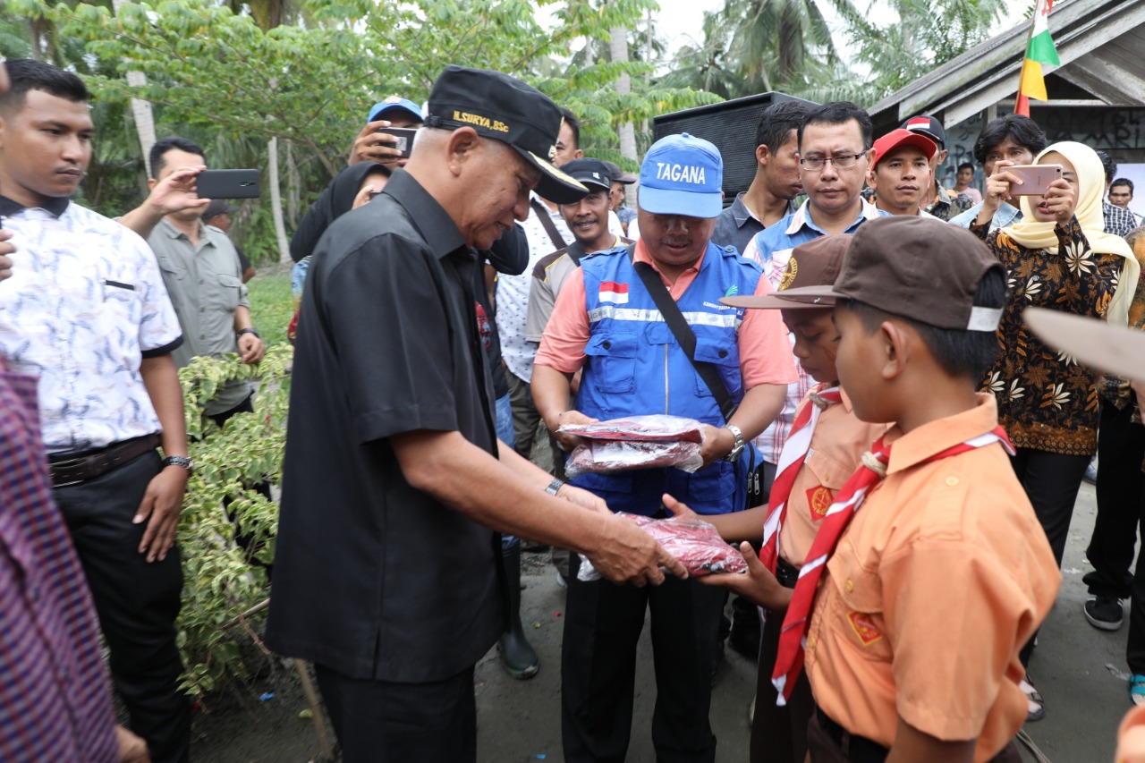 Korban Banjir Desa Lubuk Palas Asahan Dapat Bantuan