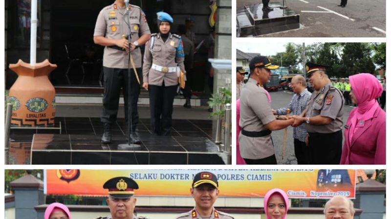 Polres Ciamis Upacara Korp Raport Kenaikan Pangkat Pengabdian Personil