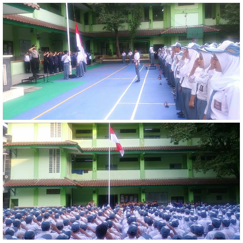 Kanit Binmas Polsek Cempaka Putih Jadi Irup di SMKN 39