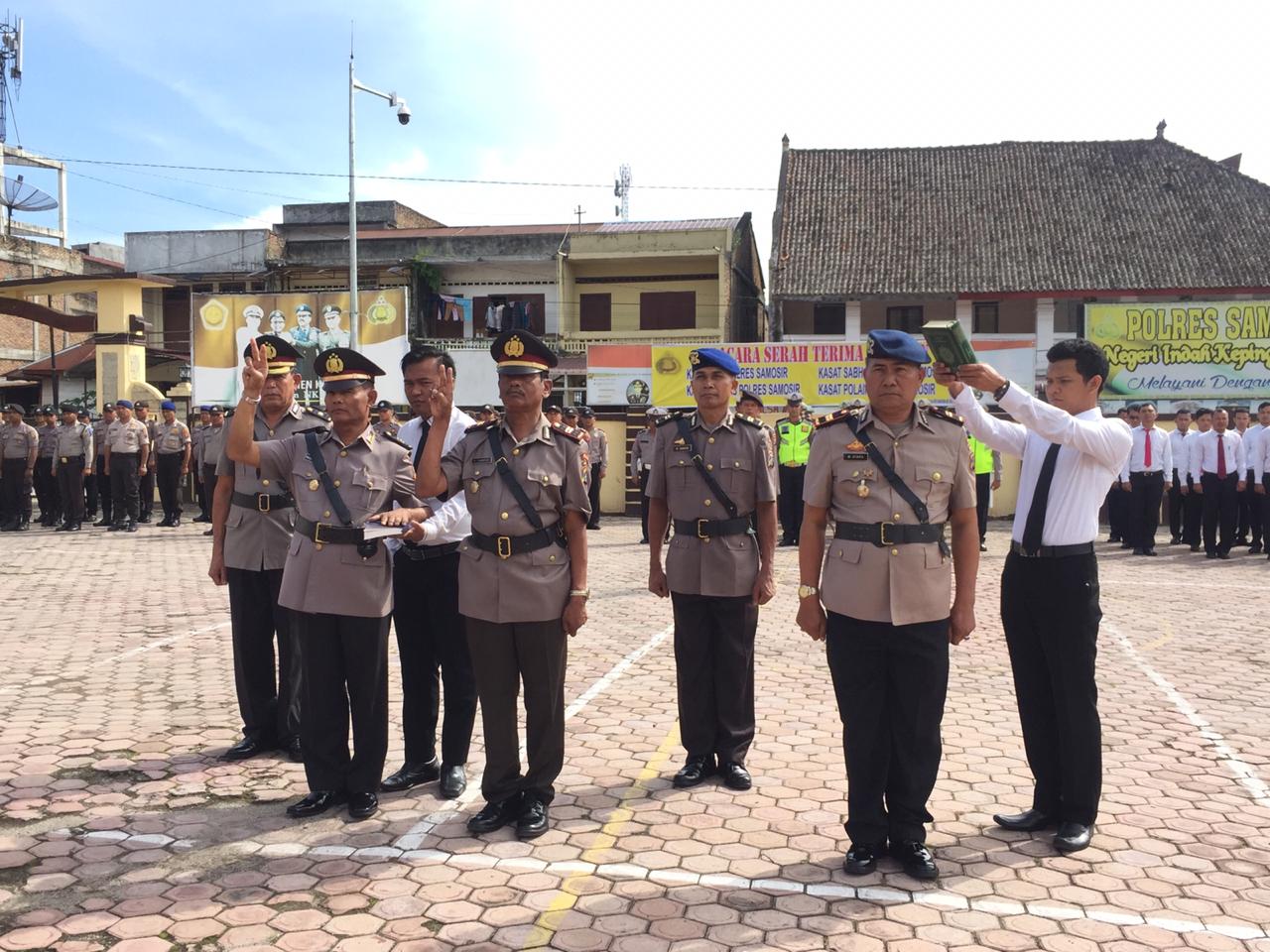 Polres Samosir Apel Sertijab