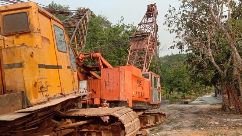 Pembangunan Sheet Pile Di Sungai Selan  Mangkrak, Dinas PU Diminta Tindak Tegas
