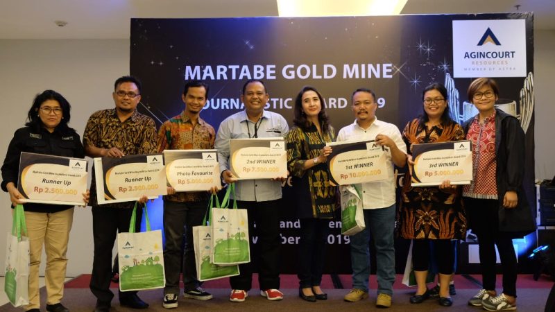 Tambang Emas Martabe Gelar Penganugerahan Penghargaan Jurnalistik 2019