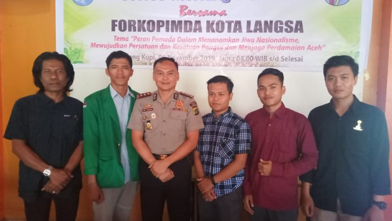 Menyambut Hari Pahlawan 10 November Pemuda KNPI Kota Langsa Cofee Morning Bersama Forkopimda
