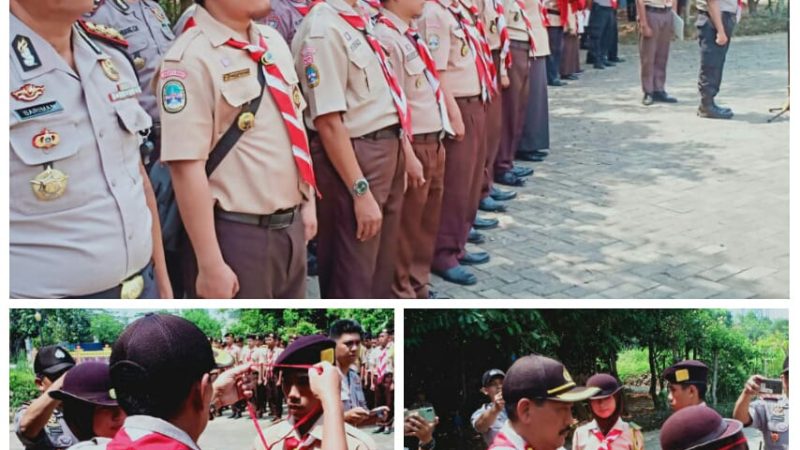 Kasat Binmas Polres Metro Jakarta Barat dan Para Kanit Buka Giat Persami Pramuka Saka Bhayangkara