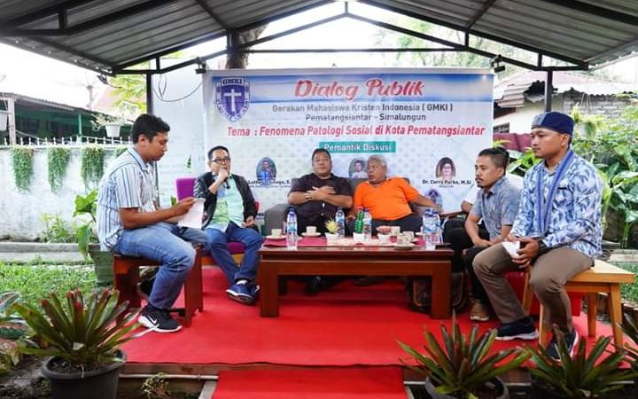 Dialog Publik GMKI Pematangsiantar-Simalungun dengan topik Fenomena Patologi Sosial di kota Pematangsiantar
