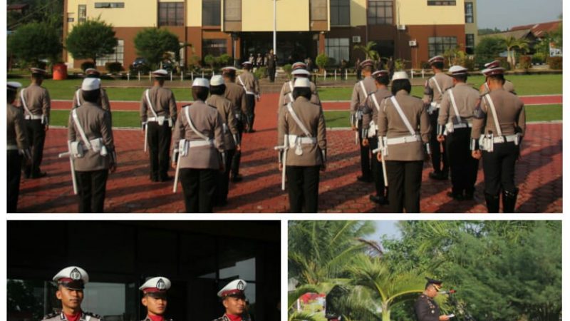 Polres Kukar Melaksanakan Upacara Bendera Peringati Hari Pahlawan