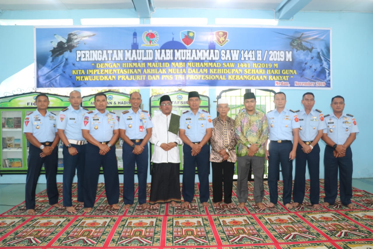 Peringatan Maulid Nabi Muhammad SAW 1441 H / 2019 M Di Lanud Soewondo