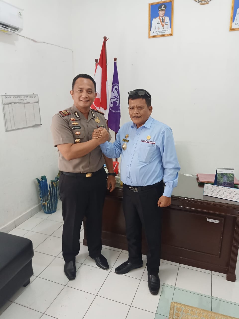 Jalin Sinergitas, AKP Doly N. Nainggolan, Silaturahmi Kekantor Camat Delitua