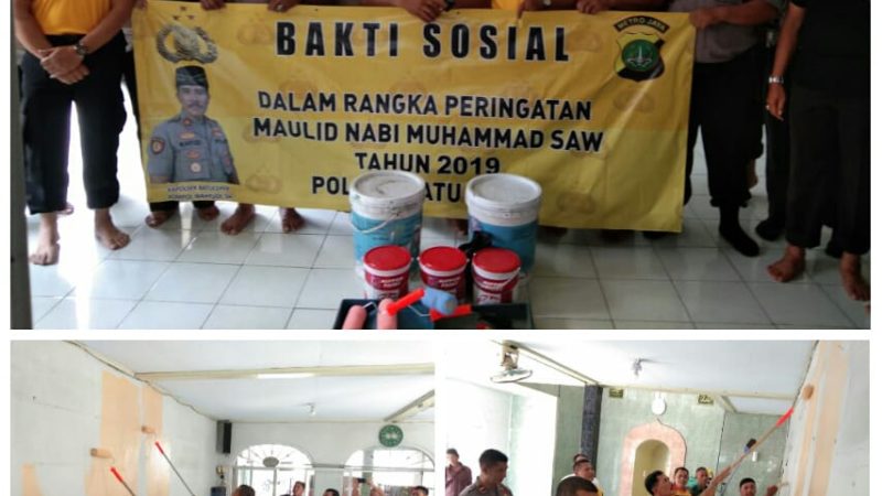 Kapolsek Beserta Wakapolsek Batu Ceper Dan Jajaran Lakukan Baksos