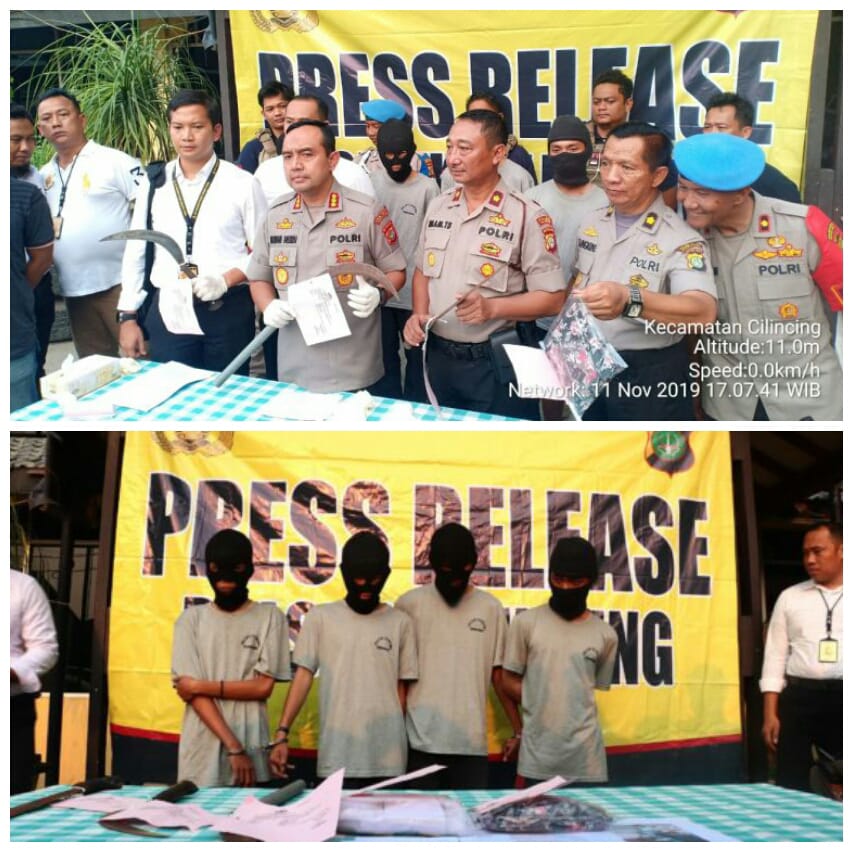 Kapolres Metro Jakarta Utara Tangkap Empat Orang Pelaku Pengeroyokan Hingga Menewaskan Korban