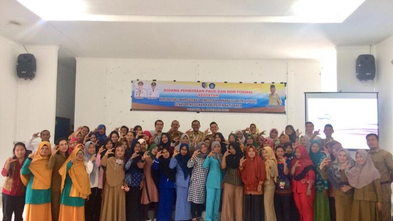 Disdik Batu Bara Gelar Sosialisasi Akreditasi Pendidikan Anak Usia Dini ((PAUD)