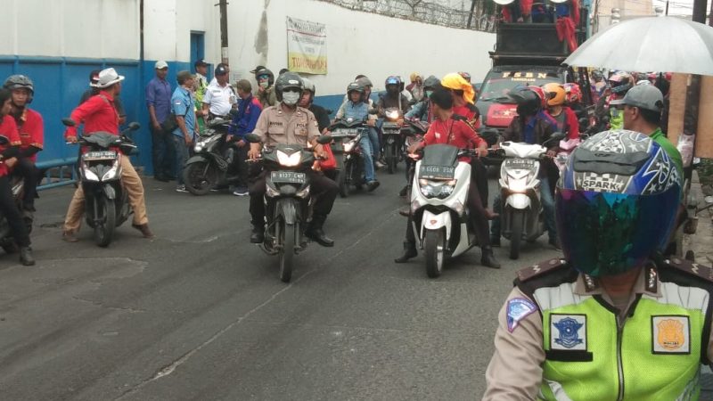 Aliansi Elemen Serikat Buruh Konvoi Aksi Hak Buruh