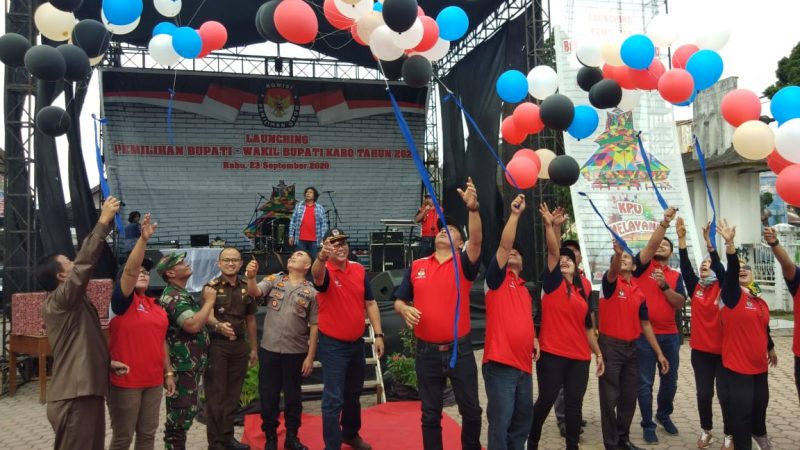 KPUD Karo Launching Jingle dan Maskot Pilbup Karo 2020
