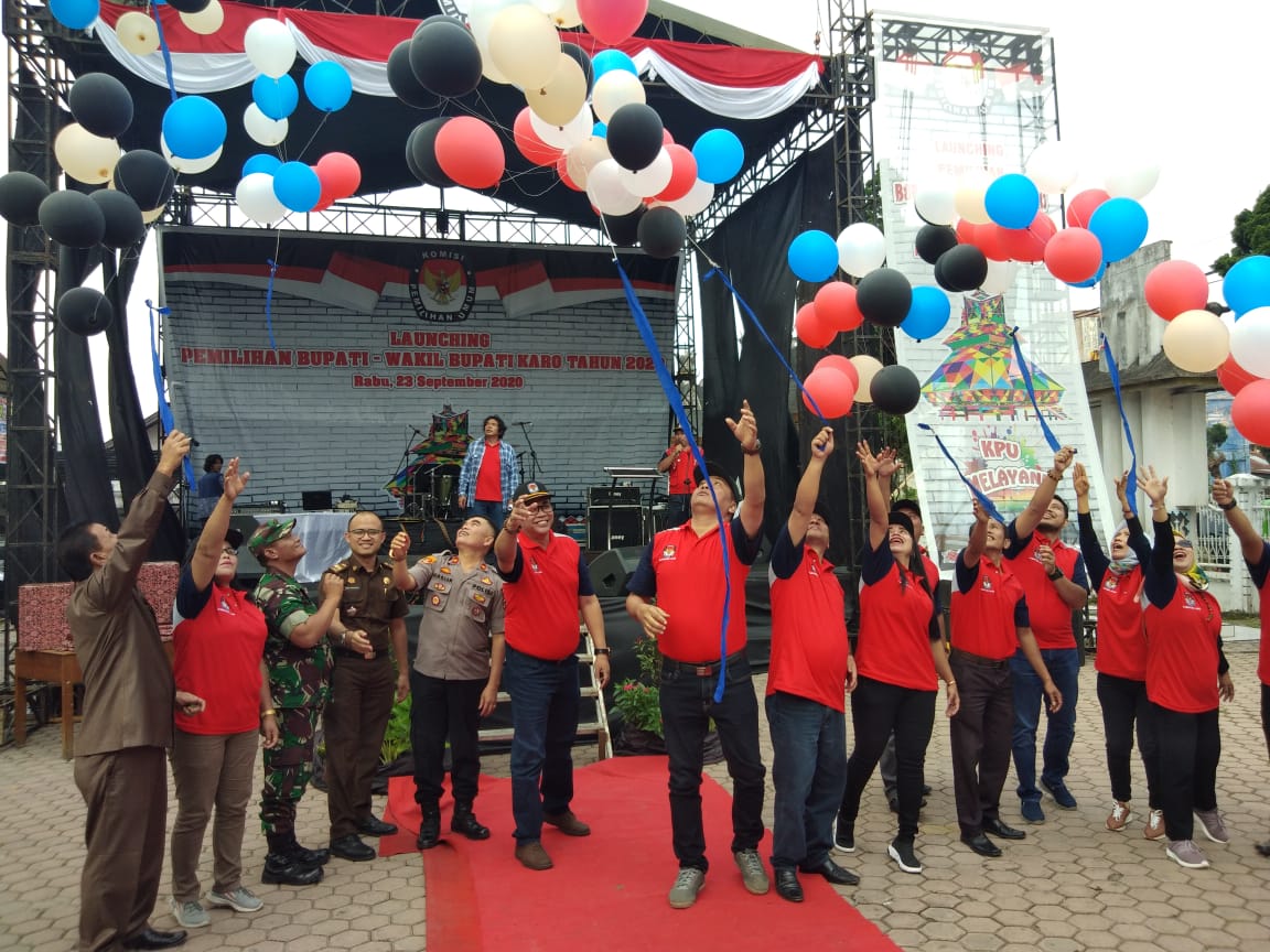 KPUD Karo Launching Jingle dan Maskot Pilbup Karo 2020