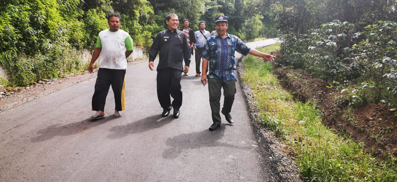 Bupati Karo : Pembangunan Jalan Alternatif  di Jalan Udara Berastagi Telah Rampung